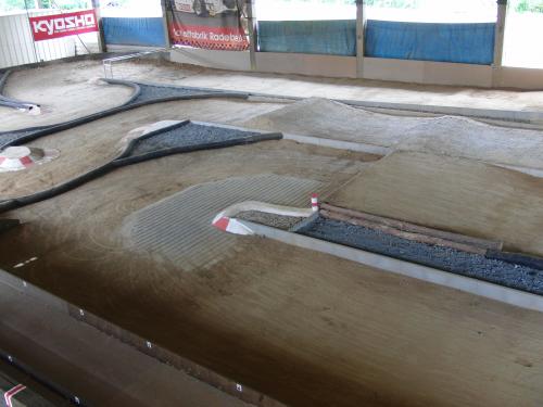 Offroad-Strecke Sektion 4 mit Sand- und Grastexturen